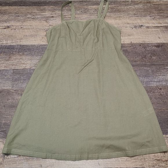 ASOS Square Neck Cotton Mini Dress - Picture 9 of 12